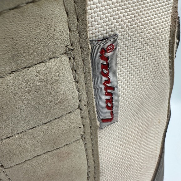 Lamar Retro Snowboard Boots Universe Adult W10 M8.5 Tan Gray Lace Up‎ Strap Vtg main image 9